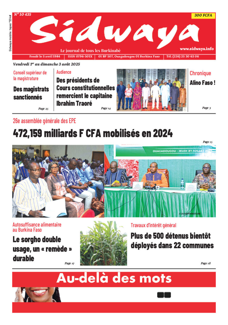 Une du 1-8-2025