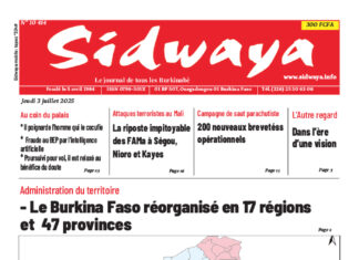 Une Sidwaya du 03-07-2025