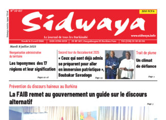 Une Sidwaya du 08-07-2025