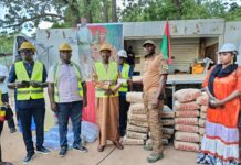 Initiative Faso Mêbo: la communauté tchadienne offre deux tonnes de ciment