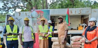 Initiative Faso Mêbo: la communauté tchadienne offre deux tonnes de ciment