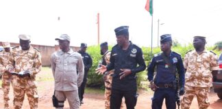 Reconquête du territoire national: le Directeur général de la Police nationale en excursion auprès des unités combattantes (GUMI et VDP) au front.