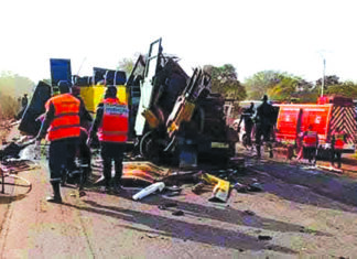Accident de la circulation à Loumbila: une collision entre trois véhicules fait un mort