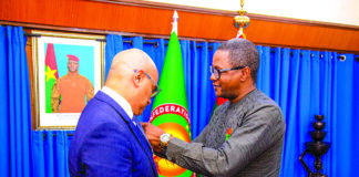 Coopération Burkina Faso-Egypte: l’ambassadeur Shérif Abdel Kader Abdel Latif Nada fait Officier de l’Ordre de l’Etalon