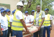 Initiative Faso Mêbo: Coris Bourse apporte sa contribution de 50 tonnes de ciment