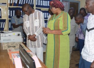 Les Editions Sidwaya: le ministre Yacouba Zabré Gouba salue le professionnalisme du personnel