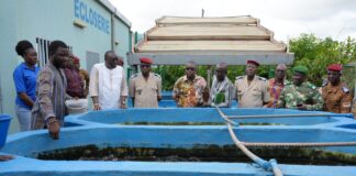 Pisciculture: le personnel militaire formé aux techniques des cages flottantes