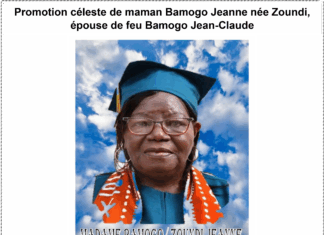 Promotion céleste de maman Bamogo Jeanne née Zoundi, épouse de feu Bomogo Jean Claude
