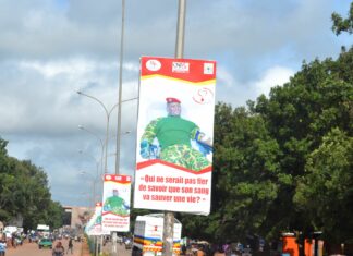 Promotion du don de sang :« S.O.S Sang » sensibilise à Bobo-Dioulasso avec l’image du chef de l’Etat