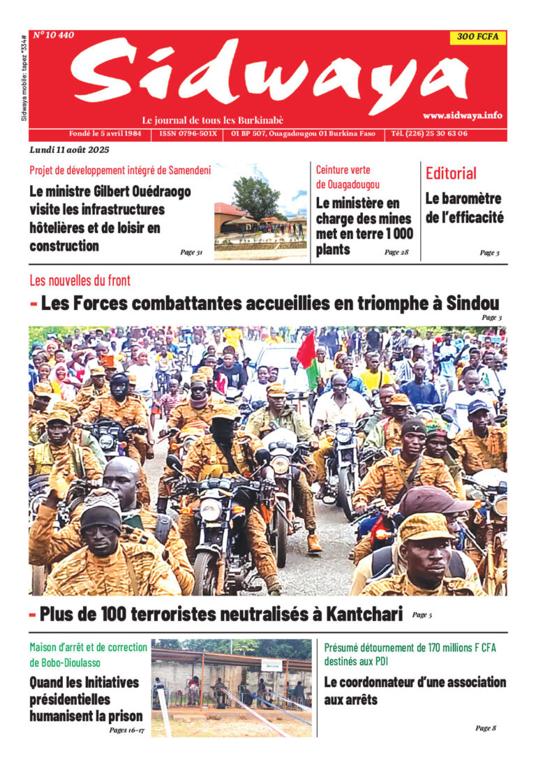 Une du 11-08-2025