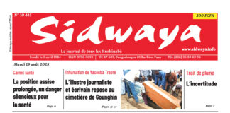 Une Sidwaya du 19-08-2025