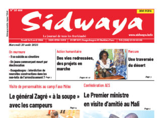 Une Sidwaya du 20-08-2025