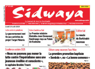 Sidwaya du 25-08-2025
