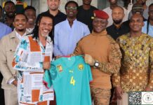 Burkina:Le Capitaine Ibrahim TRAORÉ accueille les anciennes gloires du football africain