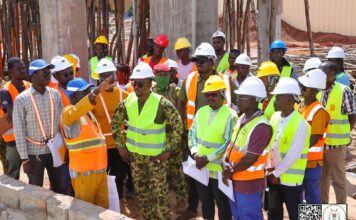 Construction d’un amphithéâtre à l’IBAM et d’un Centre médical communal à Gampèla : le Ministre, Directeur de Cabinet du Président du Faso maintient la pression sur les entreprises