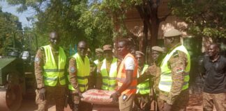 Initiative présidentielle Faso Mêbo: le Groupement d’escorte et d’honneur de la gendarmerie apporte son soutien