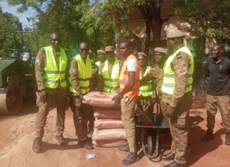 Initiative présidentielle Faso Mêbo: le Groupement d’escorte et d’honneur de la gendarmerie apporte son soutien