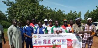 Gendarmerie de Koudougou: les ressortissants du Bam plantent utile