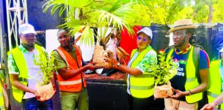 Embellissement des espaces publics : Burkina 24 offre des pots et des fleurs à Faso Mêbo
