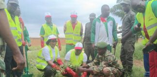 Délégation consulaire régionale d’Oubri: la Chambre de commerce met en terre 350 plants