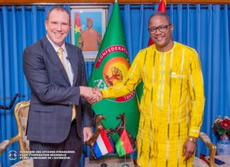 Coopération bilatérale: le nouvel ambassadeur du Royaume des Pays-Bas chez le chef de la diplomatie burkinabè