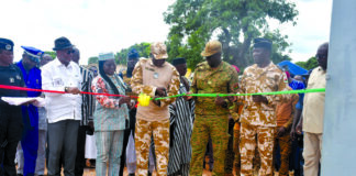 Sécurité publique: le ministre Mahamadou inaugure un camp CRS à Boromo