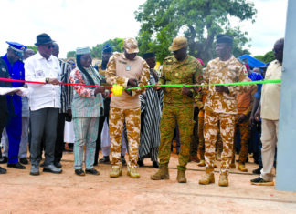 Sécurité publique: le ministre Mahamadou inaugure un camp CRS à Boromo