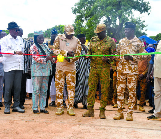 Sécurité publique: le ministre Mahamadou inaugure un camp CRS à Boromo