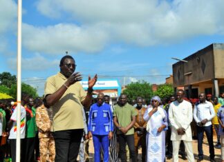 Immersion patriotique obligatoire: une délégation gouvernementale sur des sites à Bobo-Dioulasso