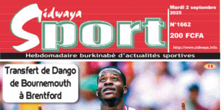 Une Sidwaya Sport du 02-09-2025