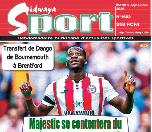Une Sidwaya Sport du 02-09-2025