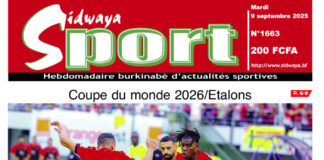 Une Sidwaya Sport du 09-09-2025