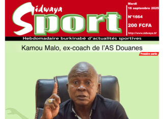 Une Sidwaya Sport du 16-09-2025