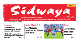 Une Sidwaya du 10-09-2025