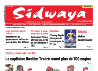 Une Sidwaya du 15-09-2025