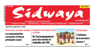 Une Sidwaya du 16-09-2025