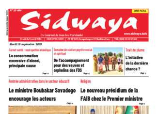 Une Sidwaya du 16-09-2025