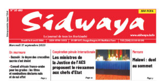 Une Sidwaya du 17-09-2025