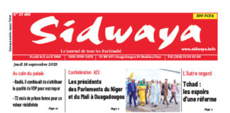 Une Sidwaya du 18-09-2025