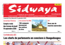 Une Sidwaya du 19 au 21-09-2021