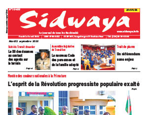 Une Sidwaya du 02-09-2025