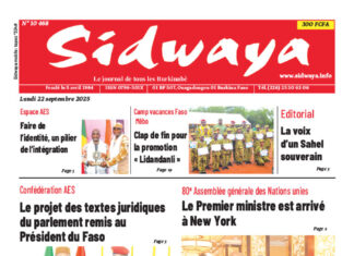 Une Sidwaya du 22-09-2025