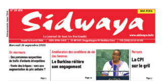 Une Sidwaya du 24-09-2025