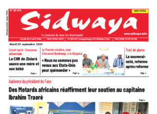Une Sidwaya du 30-09-2025