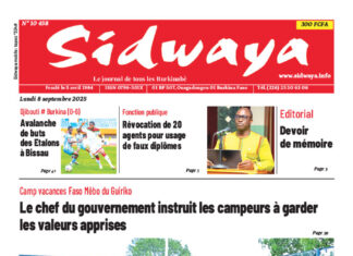 Une Sidwaya du 08-09-2025