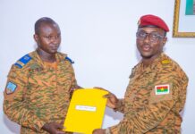 Intendant de la Présidence du Faso: Le lieutenant Korê Bernard YARO installé dans ses fonctions