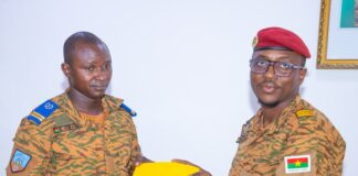 Intendant de la Présidence du Faso: Le lieutenant Korê Bernard YARO installé dans ses fonctions