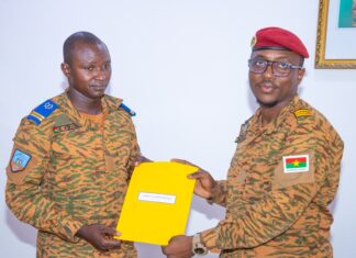 Intendant de la Présidence du Faso: Le lieutenant Korê Bernard YARO installé dans ses fonctions