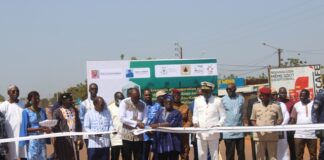 Route Sakoinsé-Koudougou: le Premier ministre ouvre officiellement la voie à la circulation