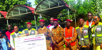 Office national de sécurisation des sites miniers: 50 millions FCFA à Faso Mêbo